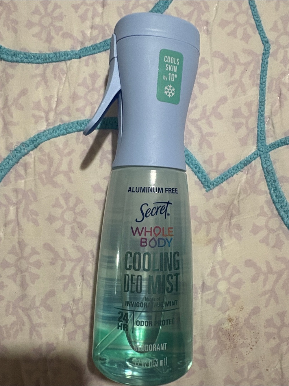 Whole Body Cooling Deo Mist - Invigorating Mint (light blue, green)